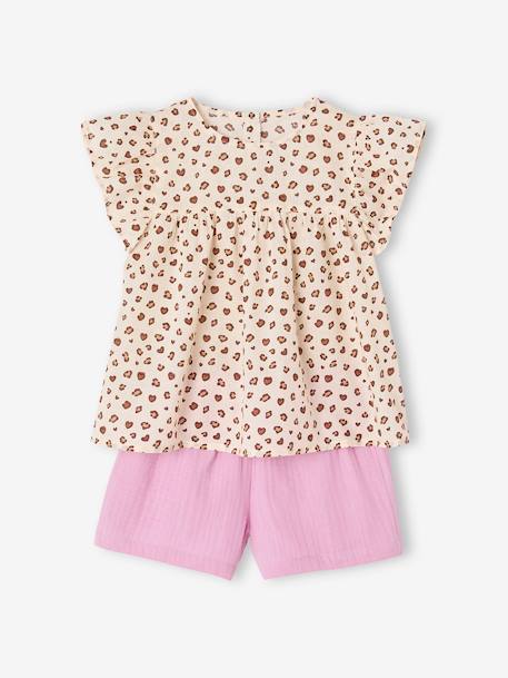 VERTBAUDET Short Couleur Fille Facile à Enfiler Rouge 7A - Confort Et Style Pour Les Beaux Jours