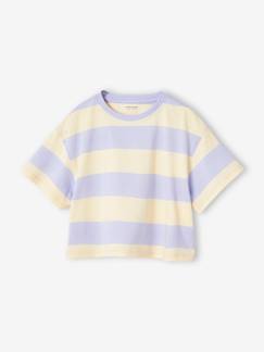 -T-shirt fille cropped manches courtes 