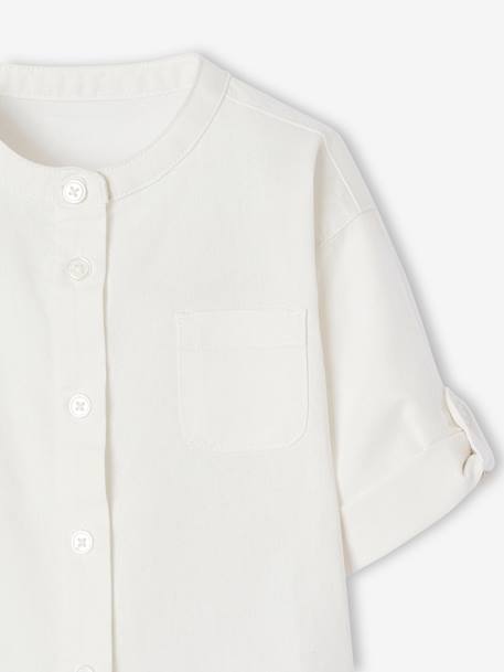 Ensemble bébé chemise et short cérémonie beige+vert sauge 19 - vertbaudet enfant 