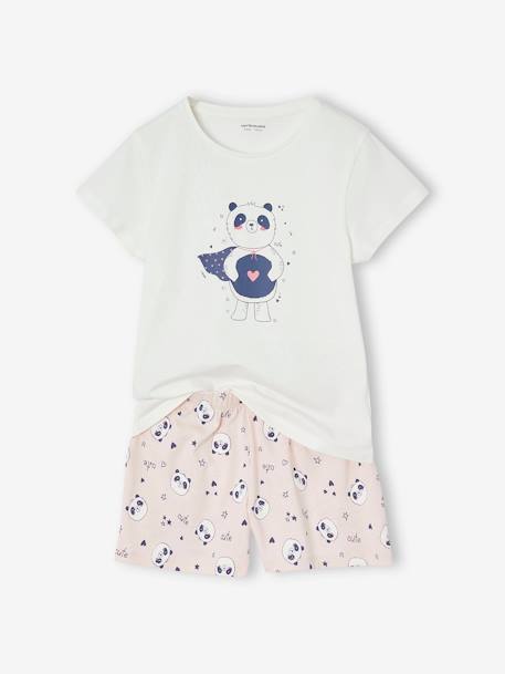 Lot de 3 pyjashorts panda fille rose pâle 2 - vertbaudet enfant 