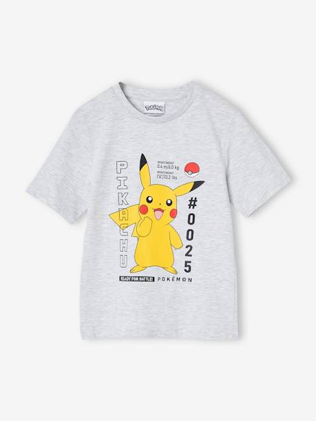 Pyjashort Pokémon Pikachu gris chiné 2 - vertbaudet enfant 