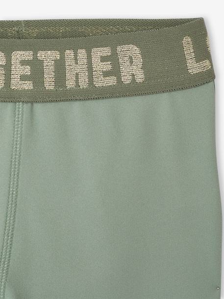 Ensemble sport fille sweat motif doré + legging vert sauge 6 - vertbaudet enfant 