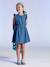 Robe fille denim manches à volants stone 1 - vertbaudet enfant 