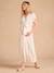 Robe chemise longue en lin mélangé grossesse et allaitement beige+noir 5 - vertbaudet enfant 