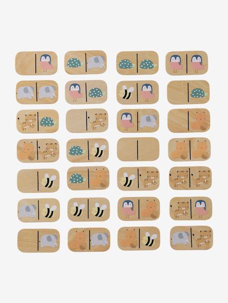 Jeu de dominos en bois FSC® bois 3 - vertbaudet enfant 