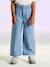 Pantalon fille large motifs fantaisie bleu clair+denim gris+gris+rayé bleu 16 - vertbaudet enfant 