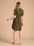 Robe chemise grossesse et allaitement kaki 4 - vertbaudet enfant 