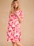 Robe courte de grossesse motifs fleurs kaki+rouge 9 - vertbaudet enfant 