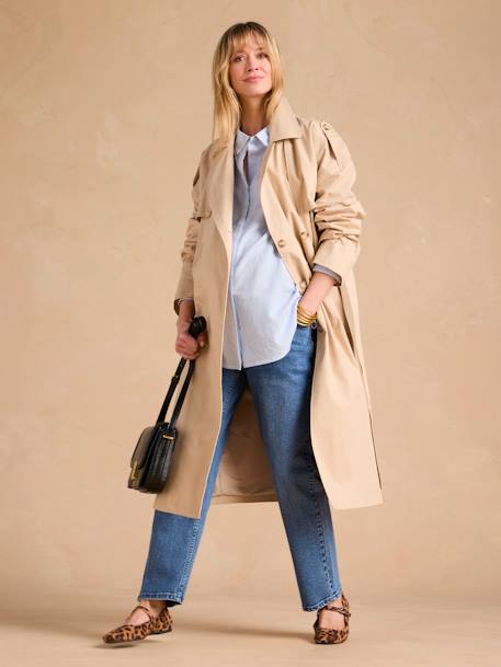 Trench grossesse évolutif avec protège-bébé beige 4 - vertbaudet enfant 