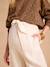 Pantalon de grossesse large matière légère avec lin beige 5 - vertbaudet enfant 