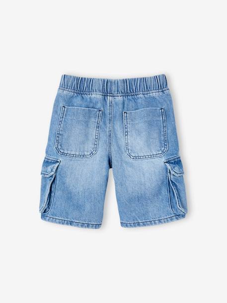 Bermuda en jean garçon battle double stone 5 - vertbaudet enfant 