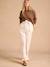 Pantalon de grossesse large matière légère avec lin beige 1 - vertbaudet enfant 