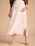 Jupe longue grossesse en viscose et lin beige 2 - vertbaudet enfant 