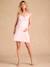 Chemise de nuit crêpe et dentelle grossesse et allaitement rose pâle 1 - vertbaudet enfant 
