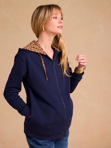Sweat zippé évolutif avec protège-bébé marine 4 - vertbaudet enfant 
