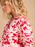 Robe courte de grossesse motifs fleurs kaki+rouge 11 - vertbaudet enfant 