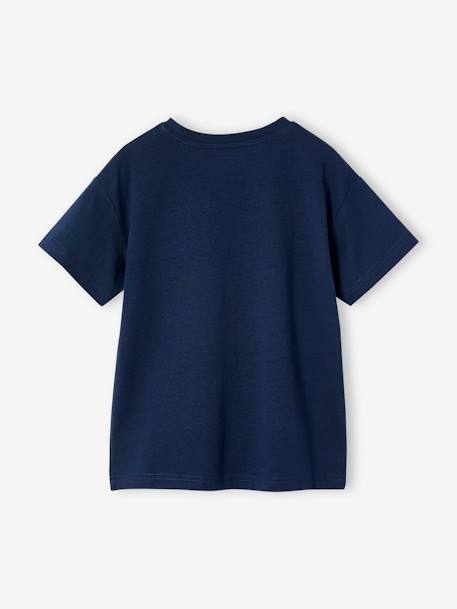 T-Shirt garçon motif brillant space bleu nuit+vert amande 2 - vertbaudet enfant 