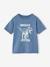 T-shirt motif dino garçon blanc chiné+bleu jean 4 - vertbaudet enfant 