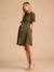 Robe chemise grossesse et allaitement kaki 2 - vertbaudet enfant 