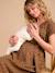 Robe longue grossesse effet cache-coeur en gaze de coton argile+beige+marine+terracotta 13 - vertbaudet enfant 