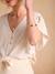 Blouse grossesse et allaitement avec lin beige+kaki 4 - vertbaudet enfant 