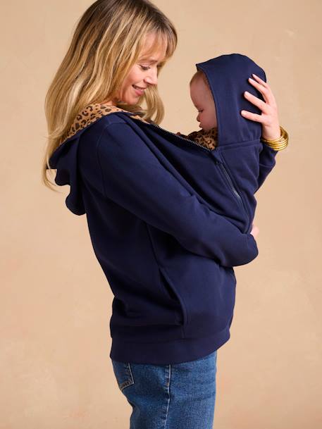 Sweat zippé évolutif avec protège-bébé marine 3 - vertbaudet enfant 
