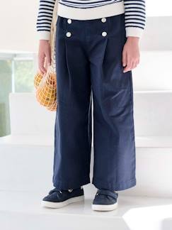 -Pantalon fille large à pont 