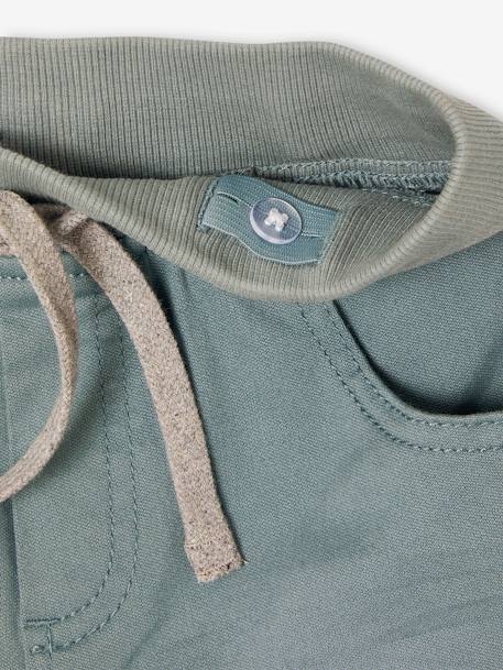 Pantalon garçon jogger facile à enfiler bleu grisé+caramel+kaki 5 - vertbaudet enfant 