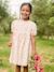 Robe fille manches ballon denim brut+rose+stone+vanille 16 - vertbaudet enfant 