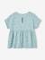 Blouse imprimée en gaze de coton fille beige+bleu grisé+vanille 6 - vertbaudet enfant 