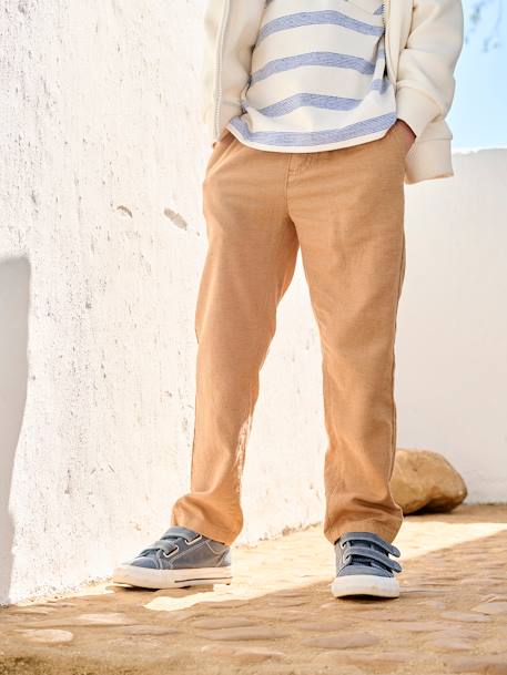 Garçon-Pantalon garçon coton/lin léger