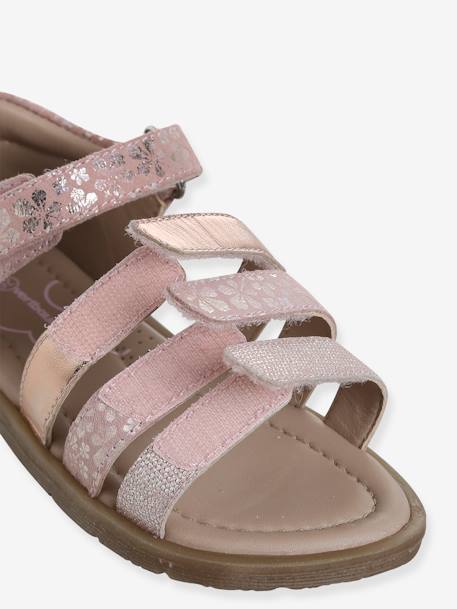 Sandales cuir enfant talon fermé collection maternelle lot marron+lot rose 12 - vertbaudet enfant 