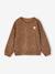 Sweat fille léopard coeur printé capsule famille beige+gris foncé 4 - vertbaudet enfant 