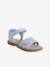 Sandales pailletées scratchées enfant collection maternelle blanc imprimé+lot bleu 7 - vertbaudet enfant 