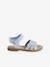 Sandales pailletées scratchées enfant collection maternelle blanc imprimé+lot bleu 8 - vertbaudet enfant 