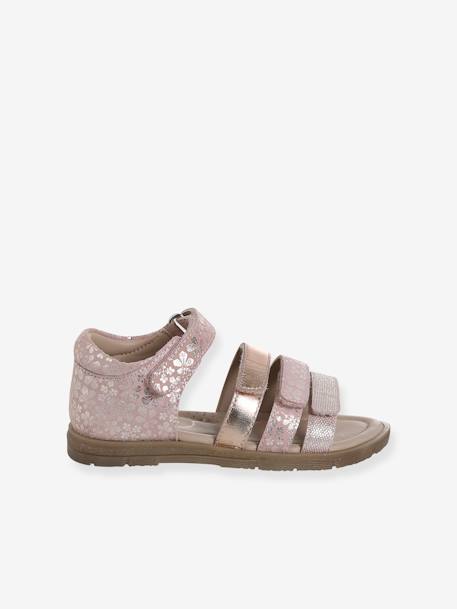 Sandales cuir enfant talon fermé collection maternelle lot marron+lot rose 8 - vertbaudet enfant 