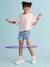 Short en jean fille bleu clair+bleu moyen+denim brut 1 - vertbaudet enfant 