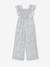 Combinaison cérémonie imprimée fleurs fille détails en broderie anglaise bleu imprimé 2 - vertbaudet enfant 