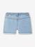 Short en jean fille bleu clair+bleu moyen+denim brut 3 - vertbaudet enfant 