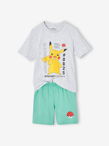 Pyjashort Pokémon Pikachu gris chiné 1 - vertbaudet enfant 