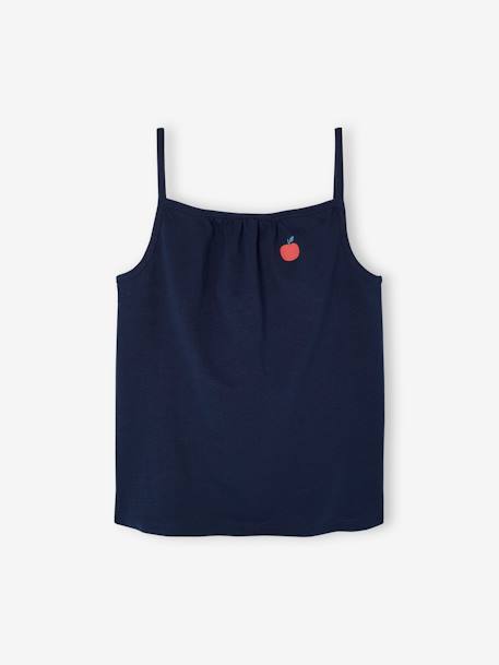 Lot de 3 débardeurs fille à fines bretelles écru+framboise+vert sauge 18 - vertbaudet enfant 