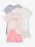 Lot de 3 pyjashorts panda fille rose pâle 1 - vertbaudet enfant 