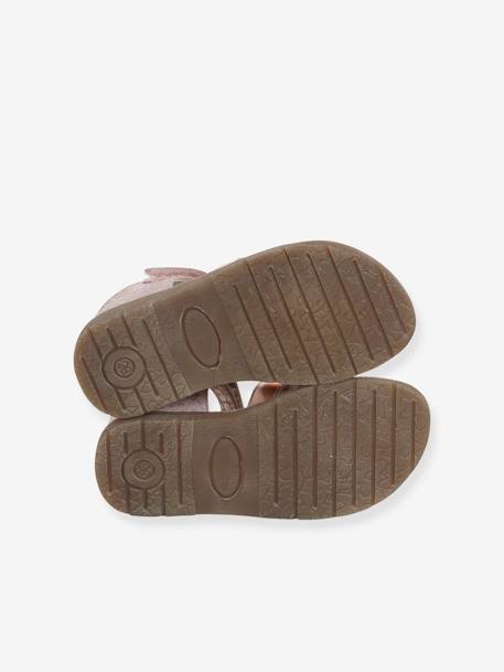 Sandales cuir enfant talon fermé collection maternelle lot marron+lot rose 11 - vertbaudet enfant 