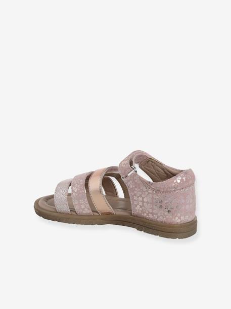 Sandales cuir enfant talon fermé collection maternelle lot marron+lot rose 9 - vertbaudet enfant 