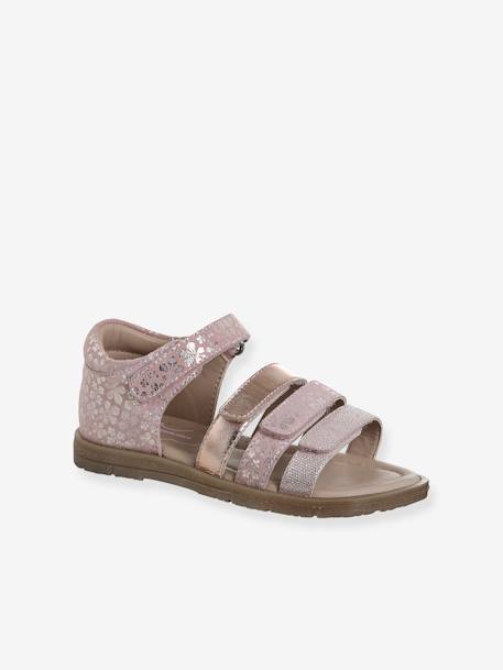 Sandales cuir enfant talon fermé collection maternelle lot marron+lot rose 7 - vertbaudet enfant 