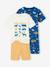 Lot 2 pyjashorts garçon À la ferme bleu roi 1 - vertbaudet enfant 