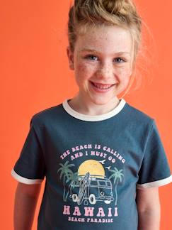 -T-shirt esprit collège fille