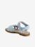 Sandales pailletées scratchées enfant collection maternelle blanc imprimé+lot bleu 9 - vertbaudet enfant 