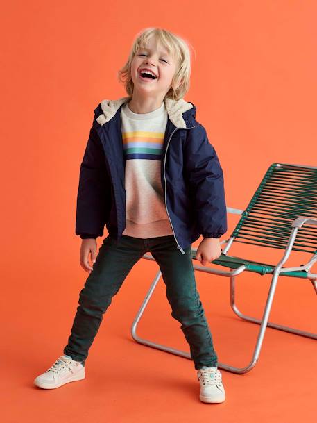 Slim garçon couleur morphologique MEDIUM argile+beige+bleu nuit+noir+tomette+vert émeraude 24 - vertbaudet enfant 