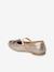 Ballerines cuir pailleté fille collection maternelle BEIGE VIF METALLISE+BLEU FONCE METALLISE 3 - vertbaudet enfant 